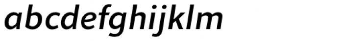 Quodlibet Sans Semi Bold Italic Font LOWERCASE