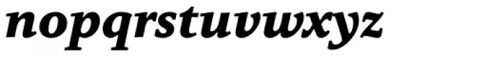Quodlibet Serif Extra Bold Italic Font LOWERCASE