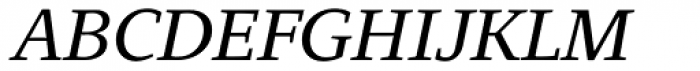 Quodlibet Serif Italic Font UPPERCASE