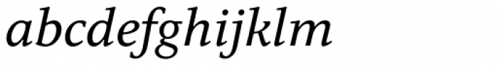Quodlibet Serif Italic Font LOWERCASE