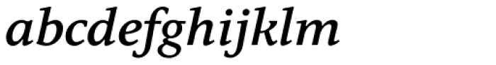 Quodlibet Serif Semi Bold Italic Font LOWERCASE