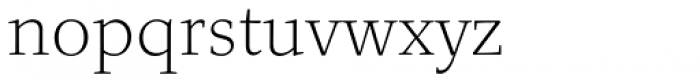 Quodlibet Serif Thin Font LOWERCASE