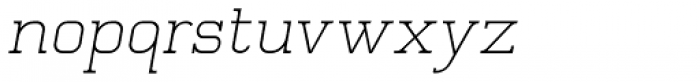 Quoral Oblique Font LOWERCASE