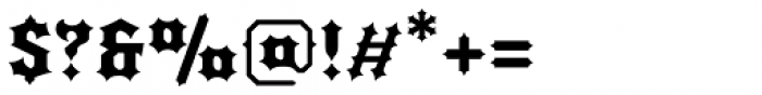 Quorthon Black IV Font OTHER CHARS