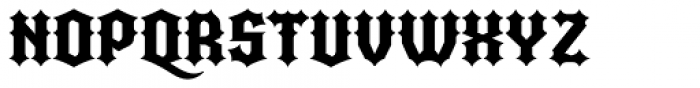 Quorthon Black IV Font UPPERCASE