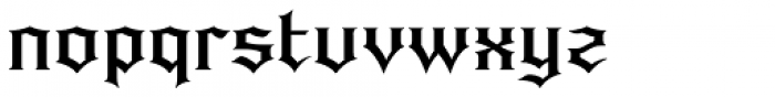 Quorthon Dark III Font LOWERCASE