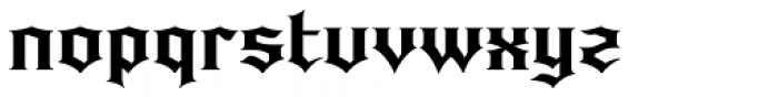 Quorthon Dark IV Font LOWERCASE