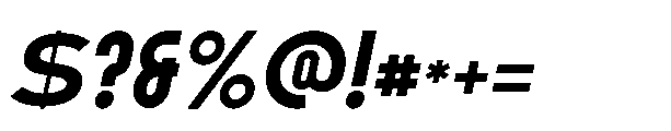 Quory Italic Font OTHER CHARS