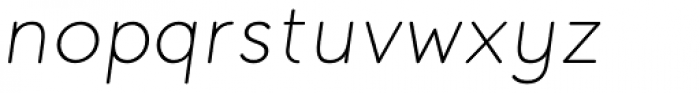 Quosm Light Italic Font LOWERCASE