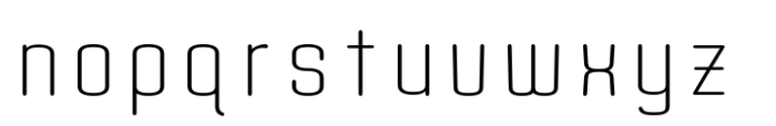 Quota Light Font LOWERCASE