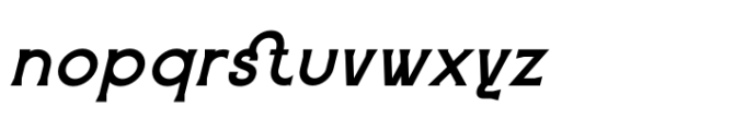 Qurio Italic Font LOWERCASE