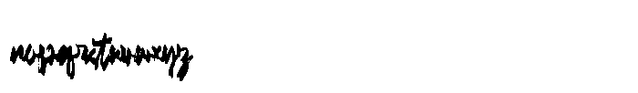 Quritty Kustem Font LOWERCASE
