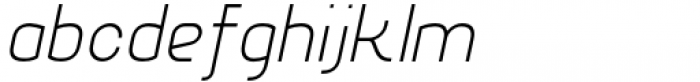 Quta Light Italic Font LOWERCASE
