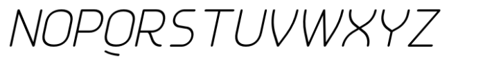 Quta Rounded Light Italic Font UPPERCASE
