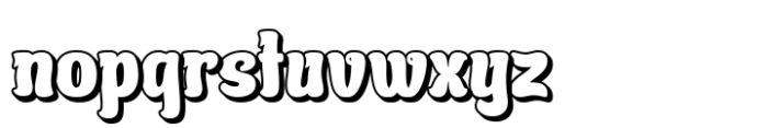 Qutcoy Shadow Font LOWERCASE