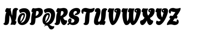 Qutcoy Slant Font UPPERCASE