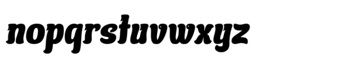 Qutcoy Slant Font LOWERCASE