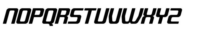 Quub Bold Italic Rounded Font UPPERCASE