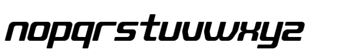 Quub Bold Italic Rounded Font LOWERCASE