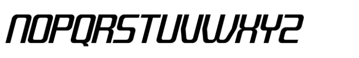 Quub Medium Italic Font UPPERCASE