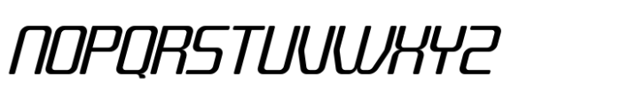Quub Regular Italic Rounded Font UPPERCASE