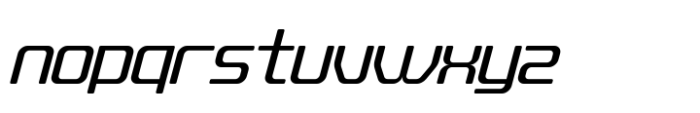 Quub Regular Italic Rounded Font LOWERCASE