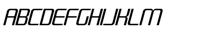 Quub Regular Italic Font UPPERCASE