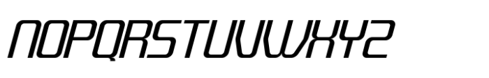 Quub Regular Italic Font UPPERCASE