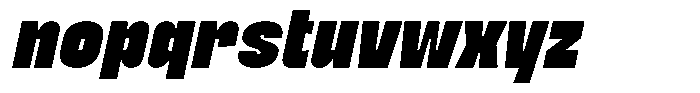 Quwela Italic Font LOWERCASE