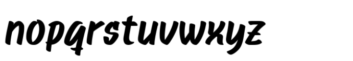Quxag Italic Font LOWERCASE