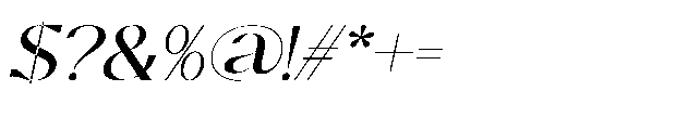 Quylo Oblique Font OTHER CHARS