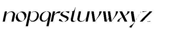 Quylo Oblique Font LOWERCASE