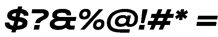Quablo BoldItalic Font OTHER CHARS