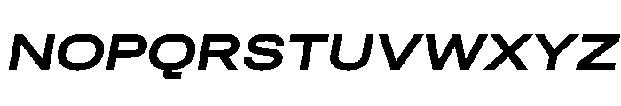 Quablo BoldItalic Font UPPERCASE