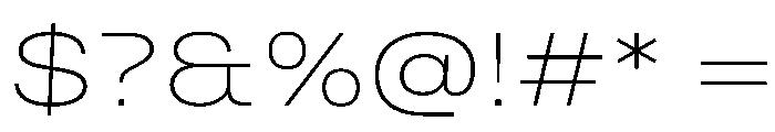Quablo ExtraLight Font OTHER CHARS