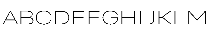 Quablo ExtraLight Font UPPERCASE