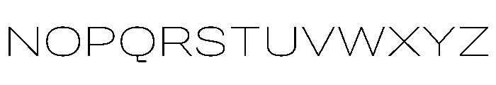 Quablo ExtraLight Font UPPERCASE
