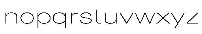 Quablo ExtraLight Font LOWERCASE