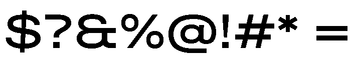 Quablo Medium Font OTHER CHARS