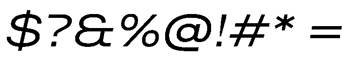 Quablo RegularItalic Font OTHER CHARS