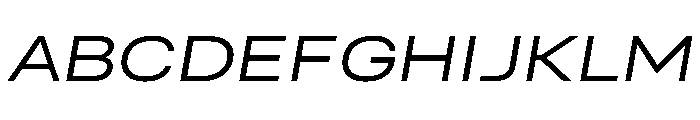 Quablo RegularItalic Font UPPERCASE