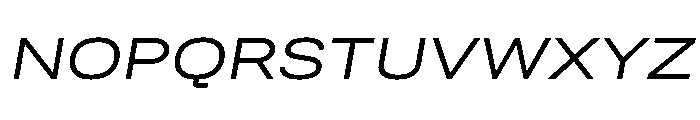 Quablo RegularItalic Font UPPERCASE