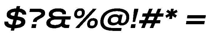 Quablo SemiBoldItalic Font OTHER CHARS