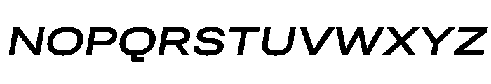 Quablo SemiBoldItalic Font UPPERCASE