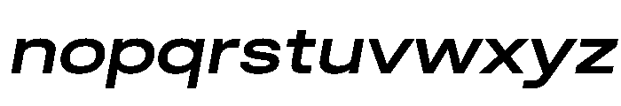 Quablo SemiBoldItalic Font LOWERCASE