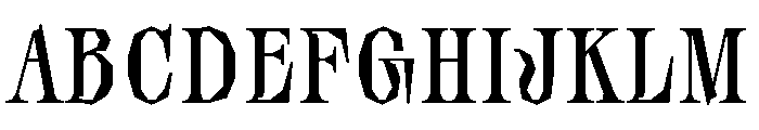 Quartier Regular Font UPPERCASE
