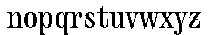 Quartier Regular Font LOWERCASE