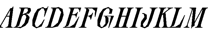 Quartier Soloitalic Font UPPERCASE
