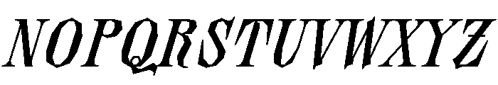Quartier Soloitalic Font UPPERCASE