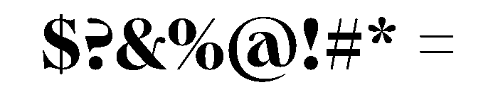 Queens Bold Font OTHER CHARS
